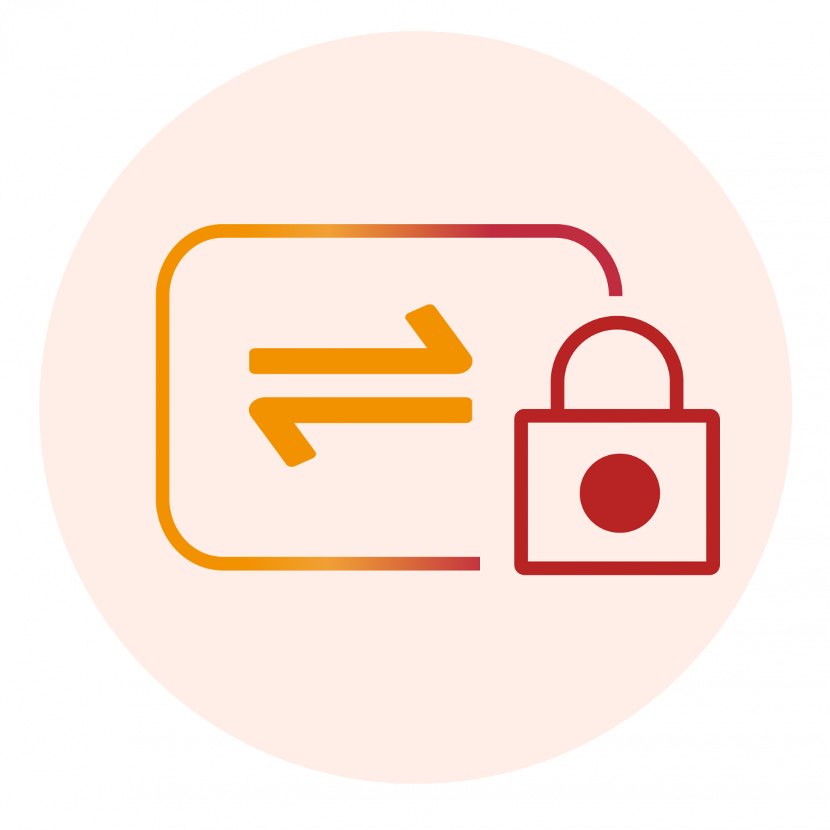 Pictogramme transaction sécurisée