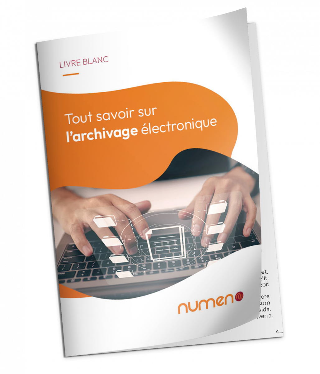 Couverture du livre blanc Numen sur l'archivage électronique